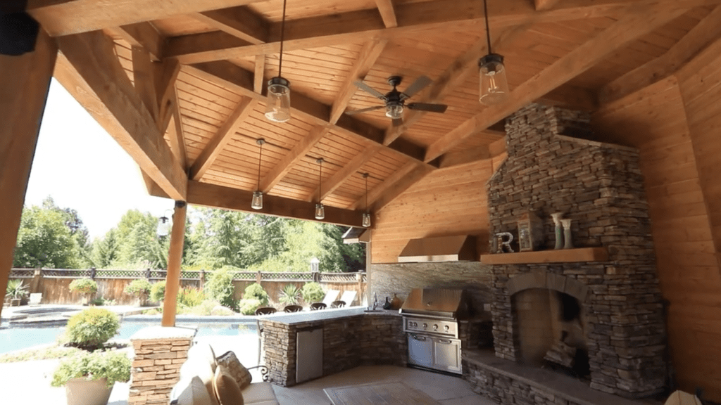 Timber Frame Decking Interior View