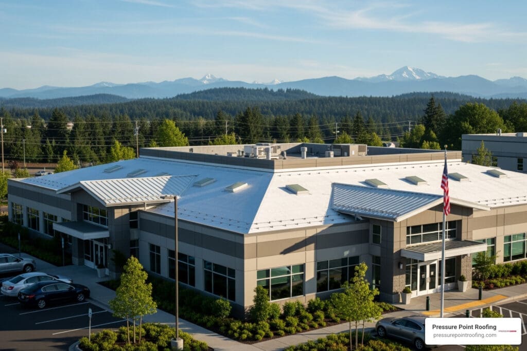 professional commercial roofing in eagle point, or
