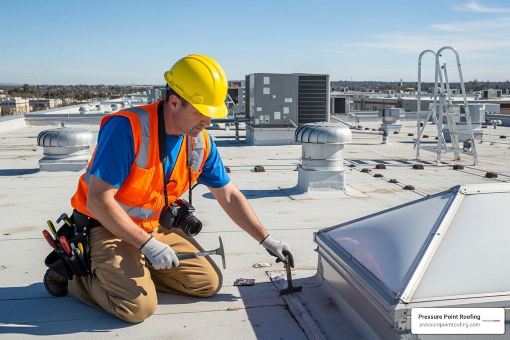 commercial roof inspection in ashland, or