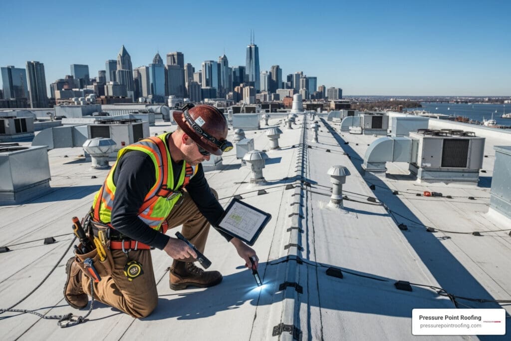 commercial roof inspection in brookings, or
